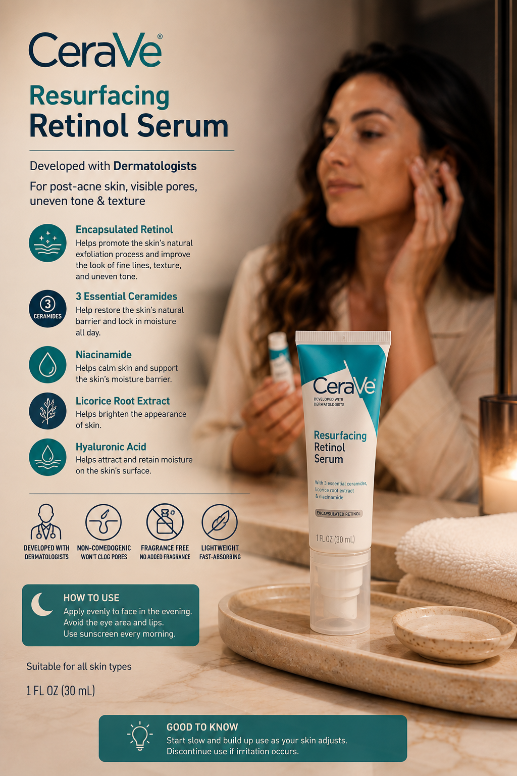 CeraVe Resurfacing Retinol Serum Review