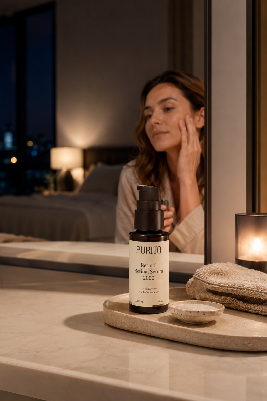 How do you use Purito Retinol Retinal 2000 NAD+ Serum